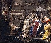 Arnold Houbraken Commemoration of King Mausolus by Queen Artemisia oil on canvas